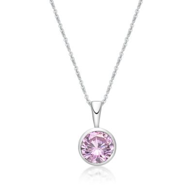 Picture of OCTOBER   , 5mm BEZEL PENDANT with CHAIN